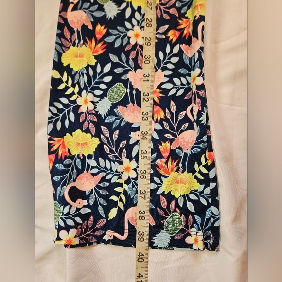 Secret Treasures Womens Blue Floral And Flamingo Pajama Pants Size Medium - Picture 9 of 12